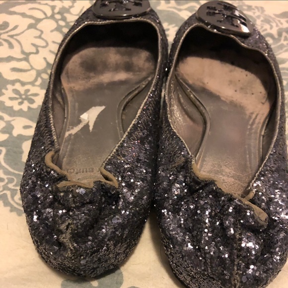 Tory Burch Reva Flats glitter size 8 - Picture 2 of 3